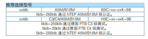 双剪梁式称重传感器B9C/H9C